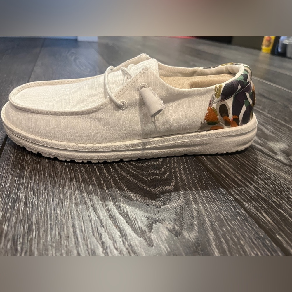 White Hey Dude shoes